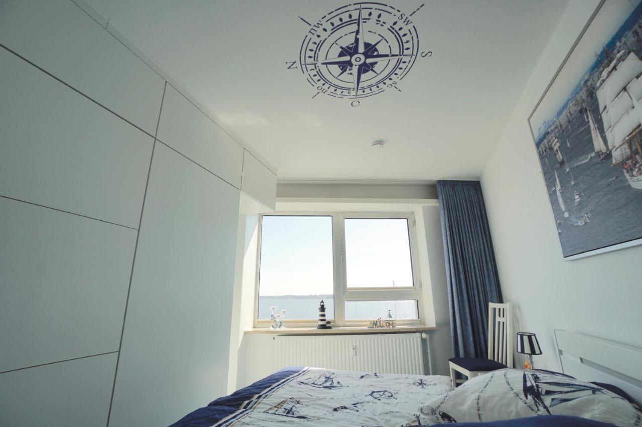Ferienwohnung Schleiloge Mit Panoramablick Auf Die Schlei Schleswig Eksteriør bilde